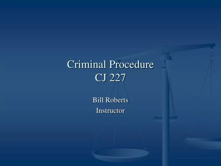 criminal procedure cj 227