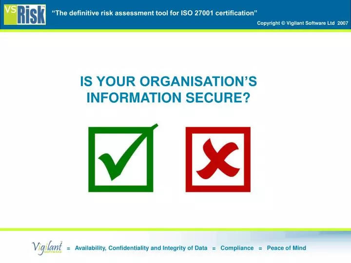 is your organisation s information secure