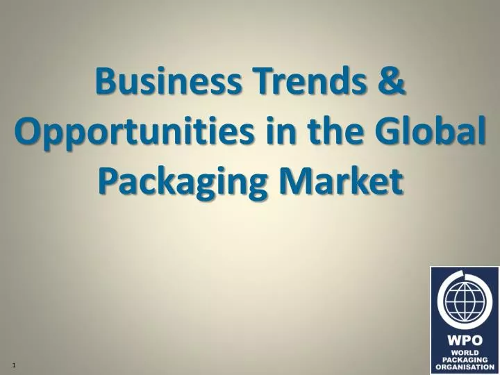 business trends opportunities in the global packaging market