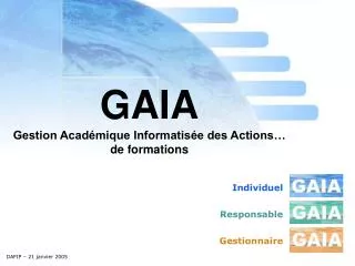 gaia gestion acad mique informatis e des actions de formations