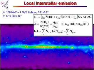 Local interstellar emission