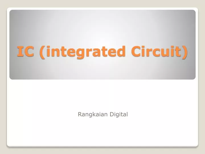 ic integrated circuit