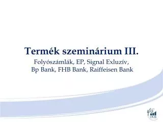 term k szemin rium iii