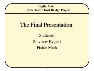 the final presentation