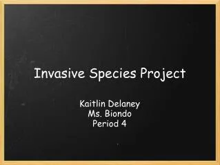 Invasive Species Project