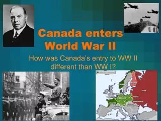 Canada enters World War II