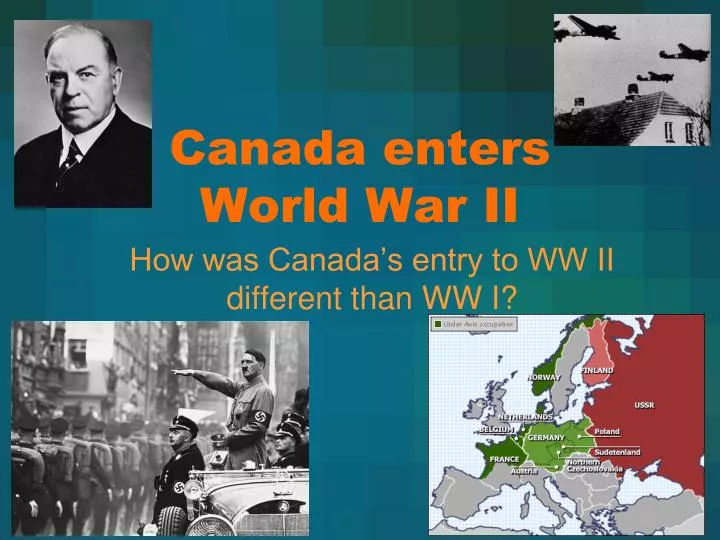 canada enters world war ii