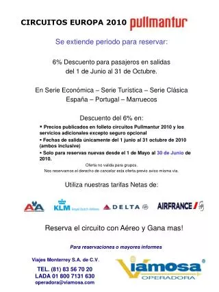 circuitos europa 2010