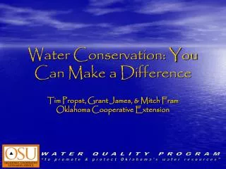 Water Conservation: You Can Make a Difference