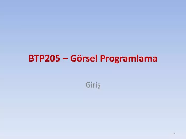 b tp205 g rsel programlama
