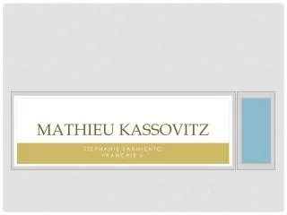 mathieu kassovitz