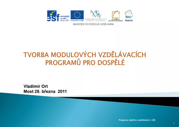 tvorba modulov ch vzd l vac ch program pro dosp l