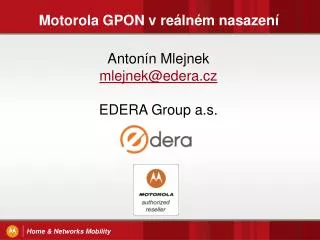 motorola gpon v re ln m nasazen