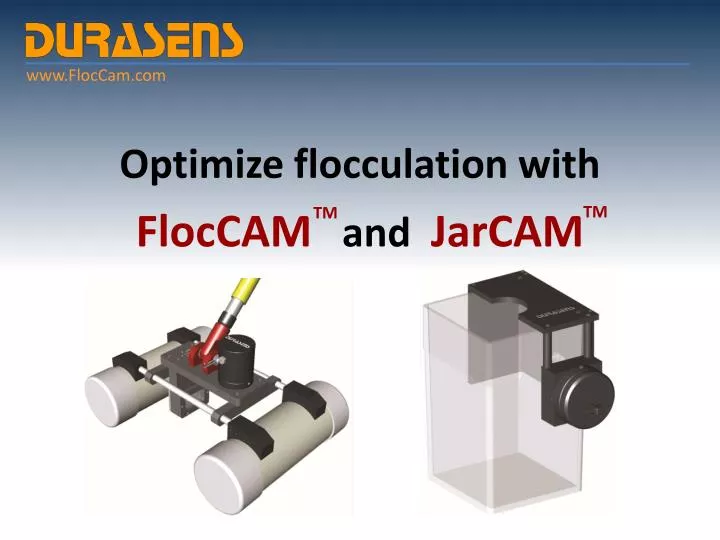 optimize flocculation with floccam and jarcam