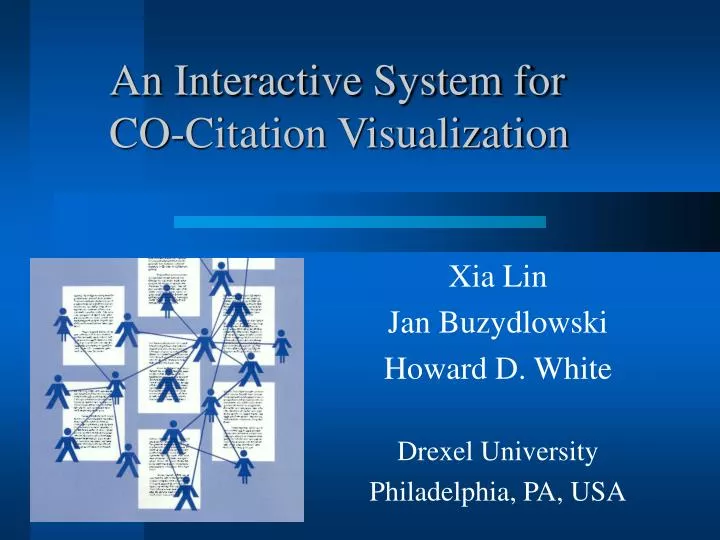 an interactive system for co citation visualization