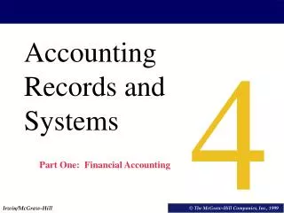 Accounting Records and Systems