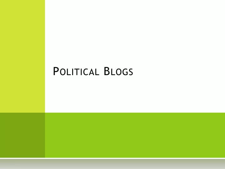 political blogs