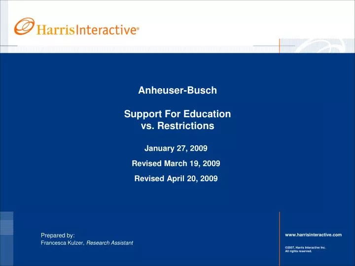 anheuser busch support for education vs restrictions