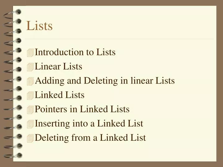 lists