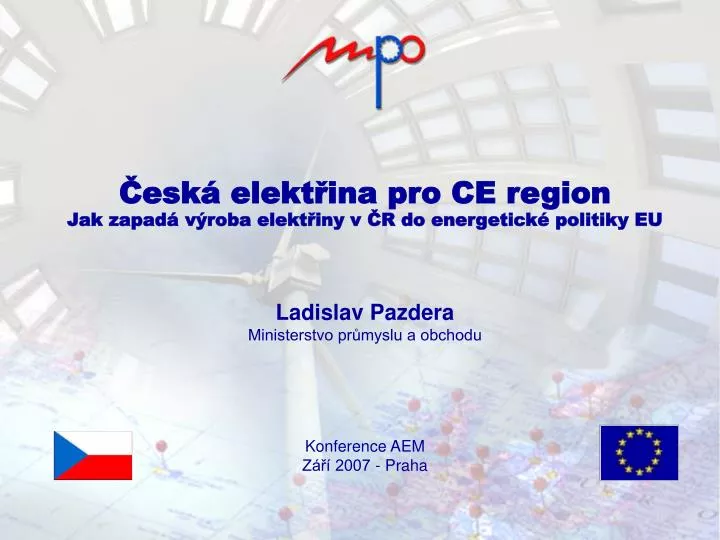 esk elekt ina pro ce region jak zapad v roba elekt iny v r do energetick politiky eu