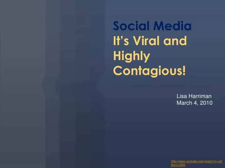 social media it s viral and highly contagious