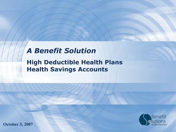 high deductible health plans health savings accounts