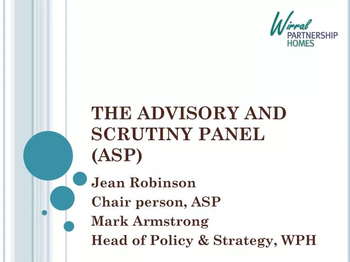 the advisory and scrutiny panel asp