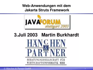 web anwendungen mit dem jakarta struts framework