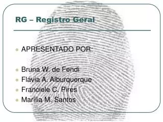 rg registro geral