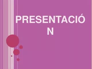 presentaci n
