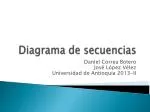 Diagrama de secuencias - slide 1