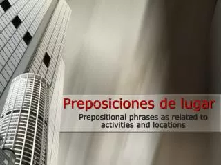 preposiciones de lugar