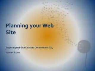 Planning your Web Site