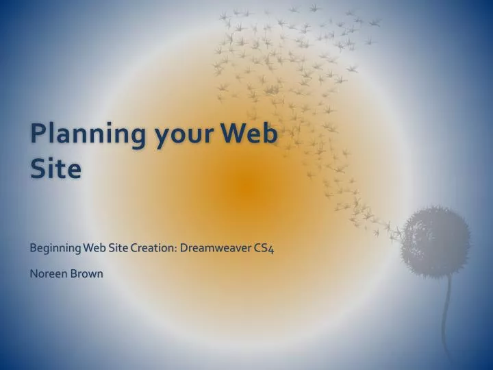 planning your web site