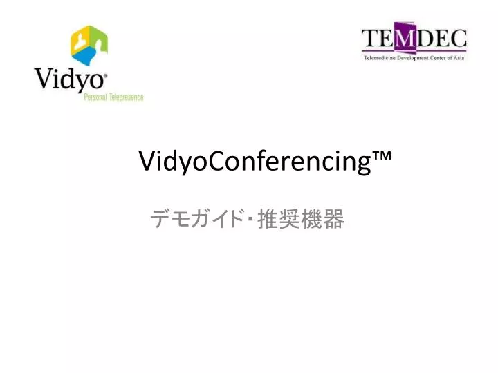 vidyoconferencing