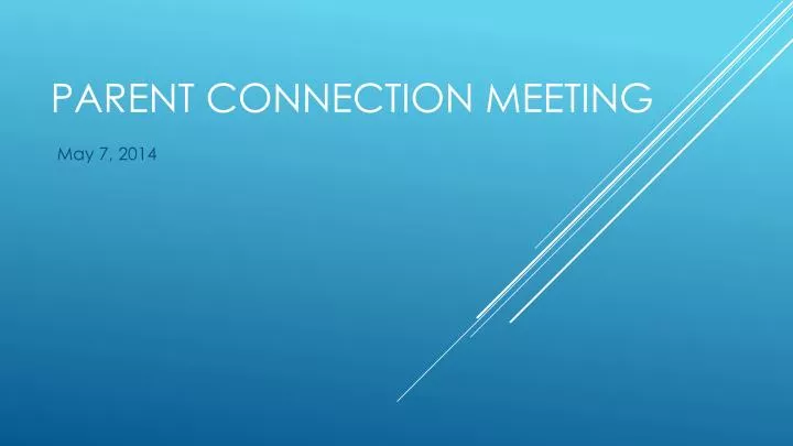 parent connection meeting