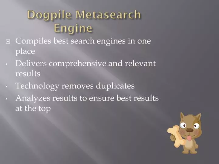 dogpile metasearch engine
