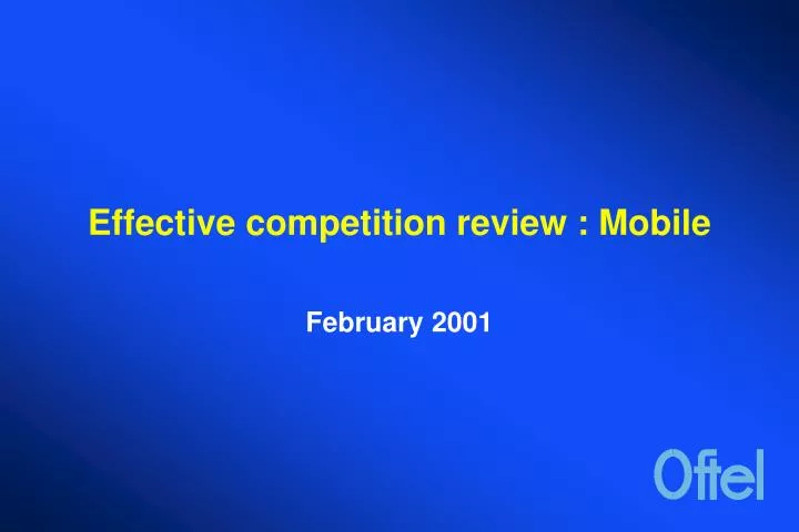 effective competition review mobile