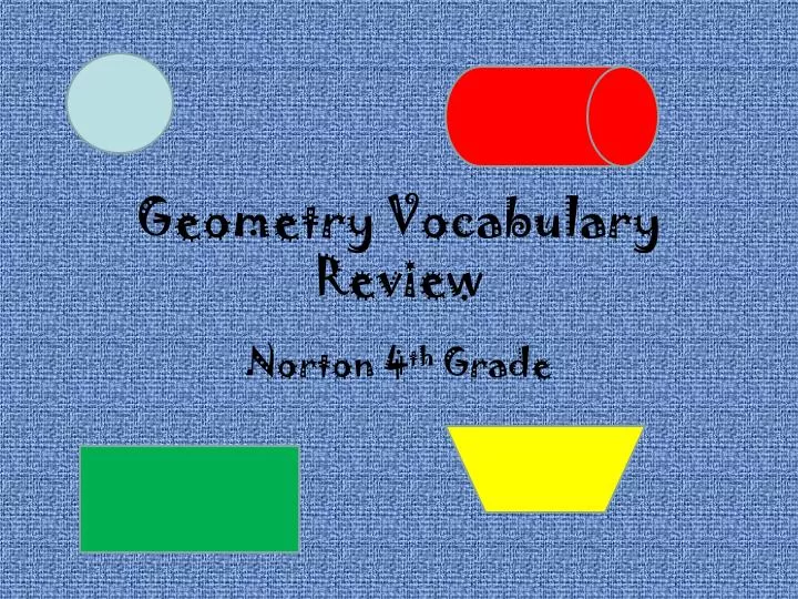 geometry vocabulary review