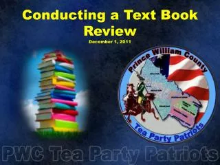 Conducting a Text Book Review December 1, 2011