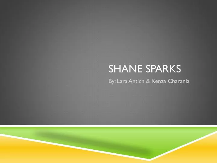 shane sparks