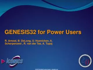 GENESIS32 for Power Users