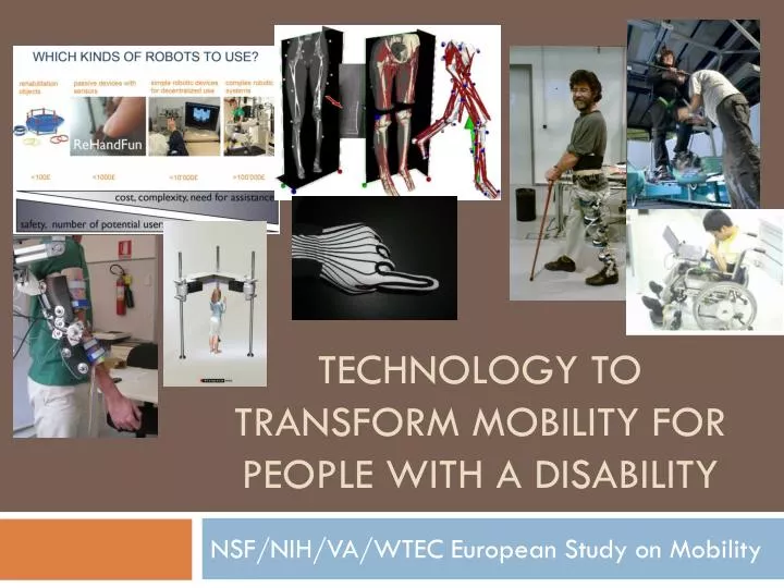 technology to transform mobility for people with a disability