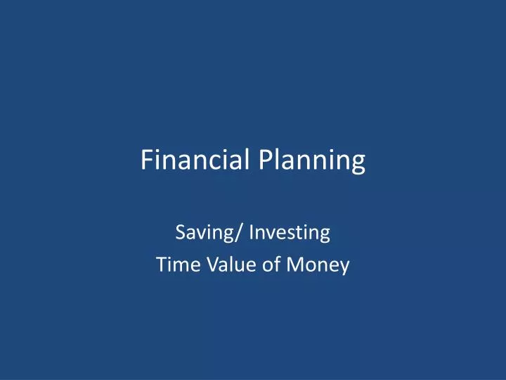 financial planning