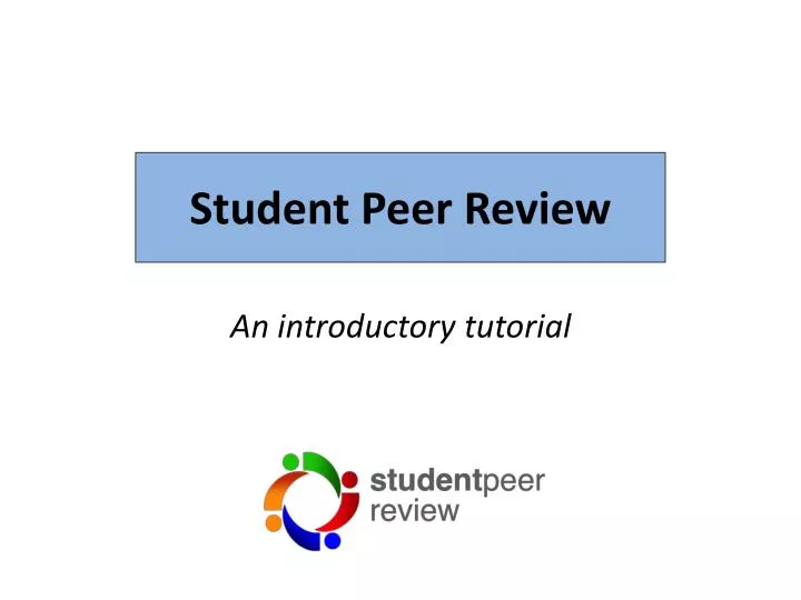 student peer review
