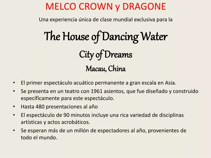 melco crown y dragone