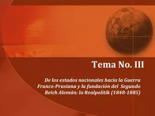 tema no iii