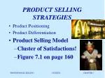 PRODUCT SELLING STRATEGIES - slide 1