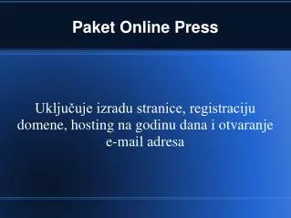 Paket Online Press