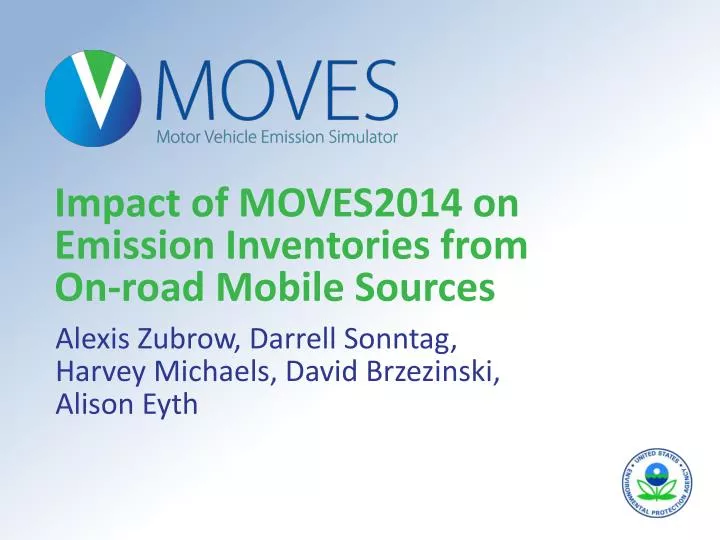 impact of moves2014 on emission inventories from on road mobile sources
